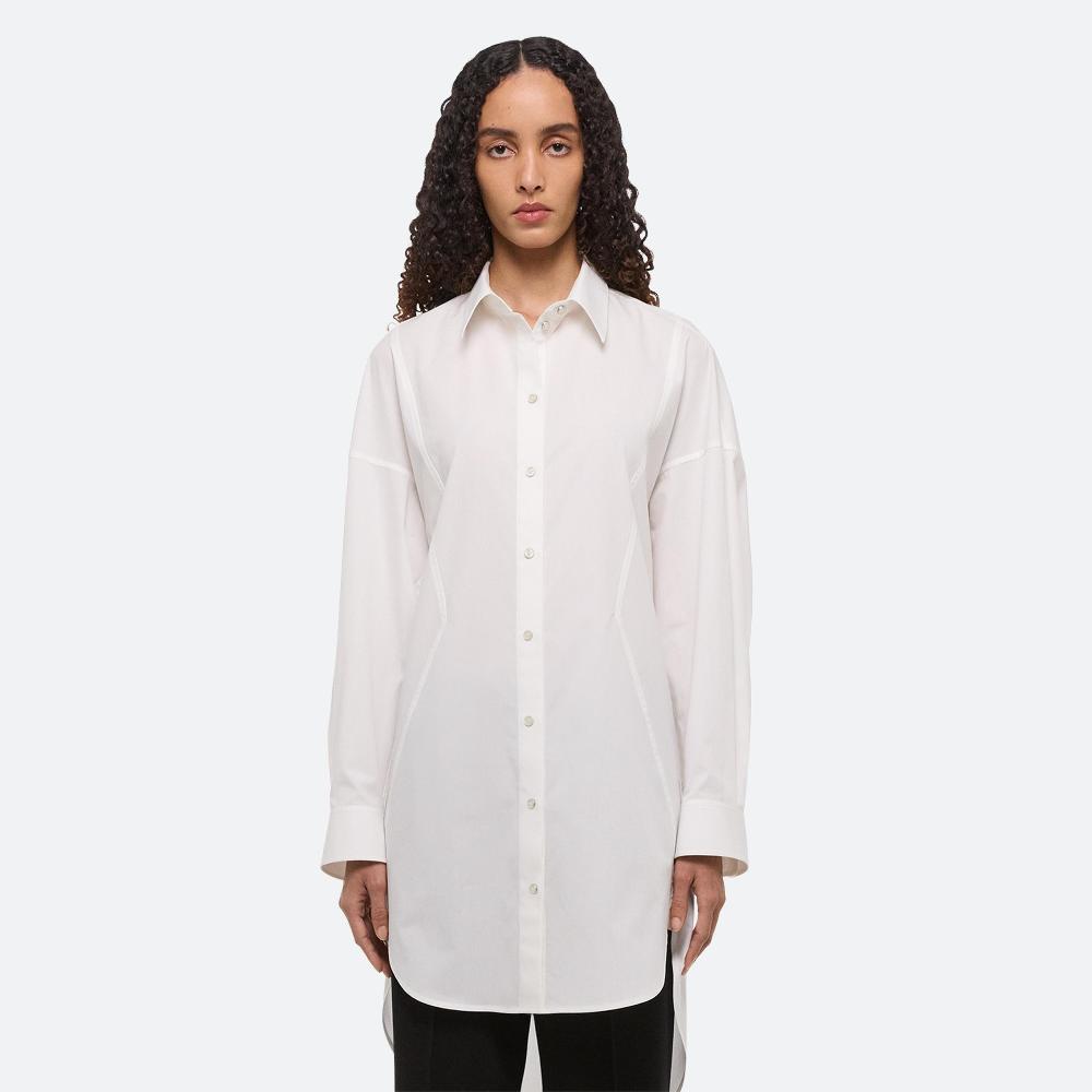 Helmut Lang Oversized Shirt Dress White
