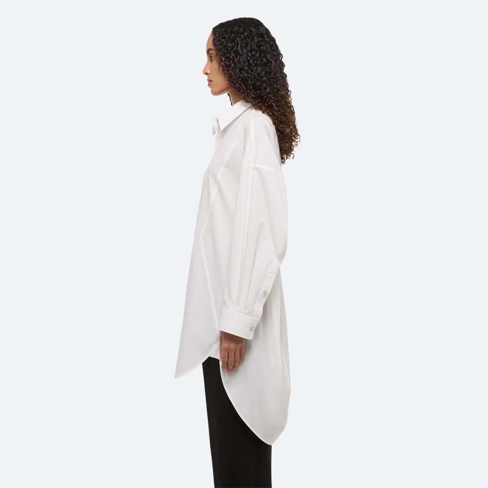 Helmut Lang Oversized Shirt Dress White