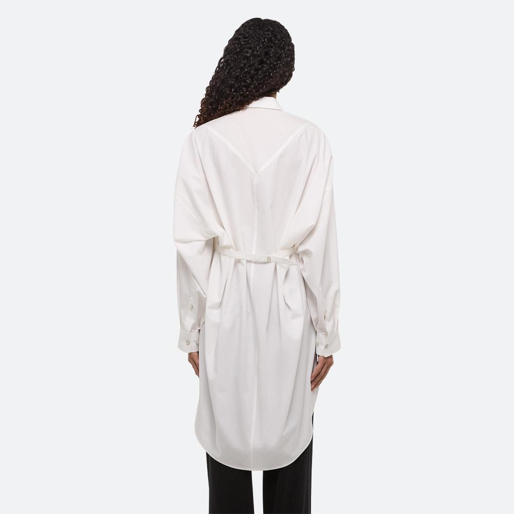 Helmut Lang Oversized Shirt Dress White