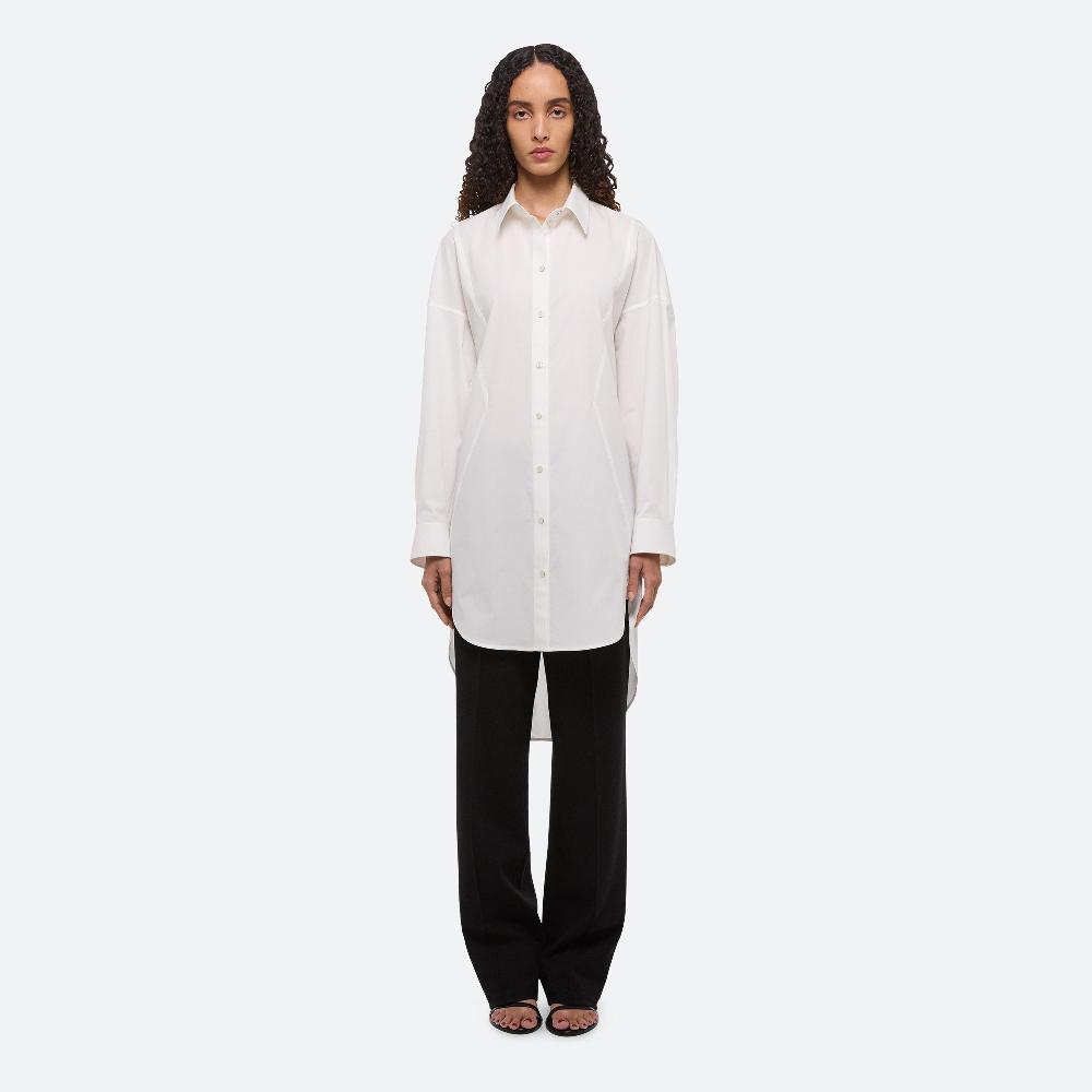 helmut lang Oversized Shirt Dress white