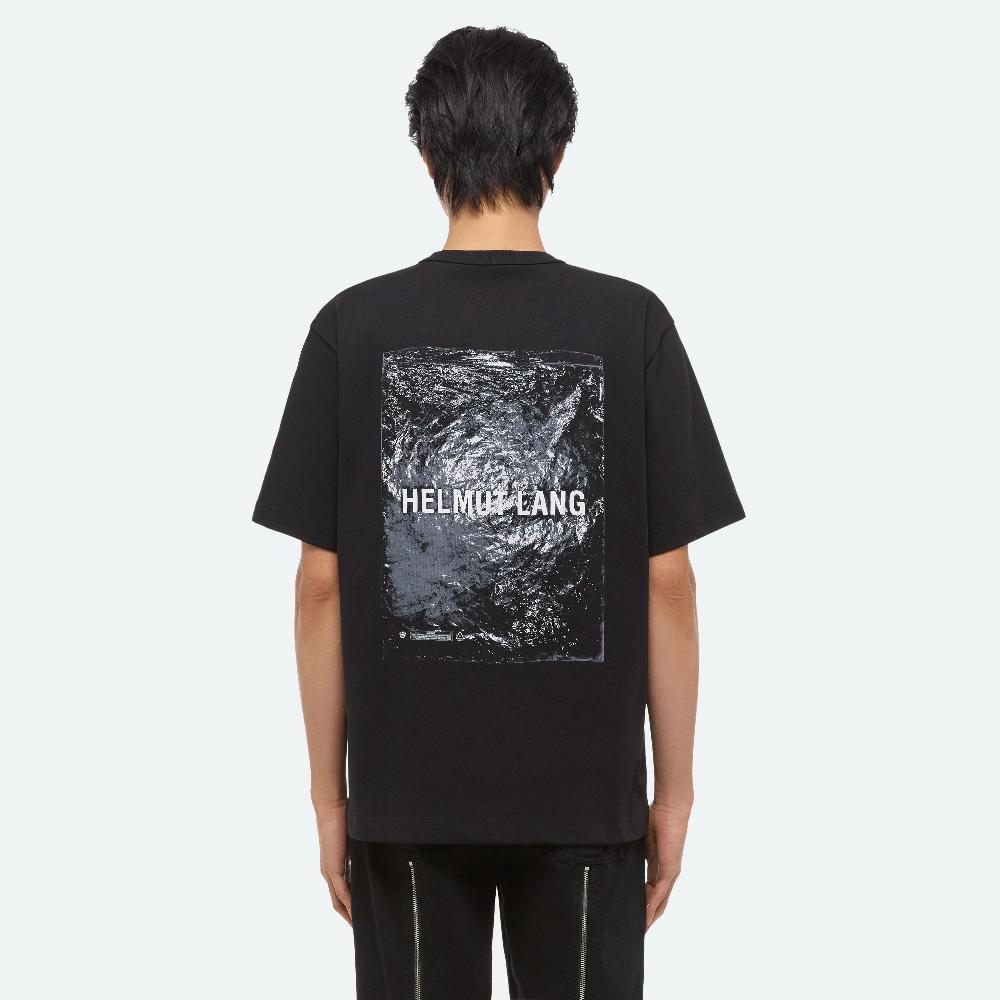helmut lang Plastic Tee black