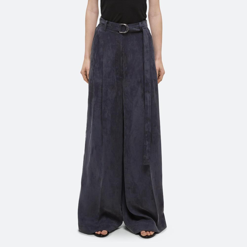 Helmut Lang Pleated Wide Trousers Indigo