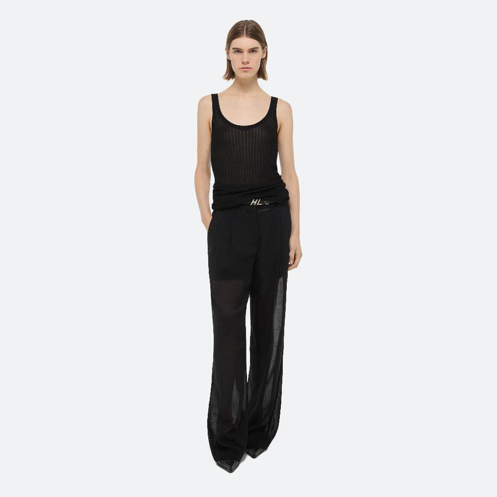 helmut lang Pointelle Rib Tank black