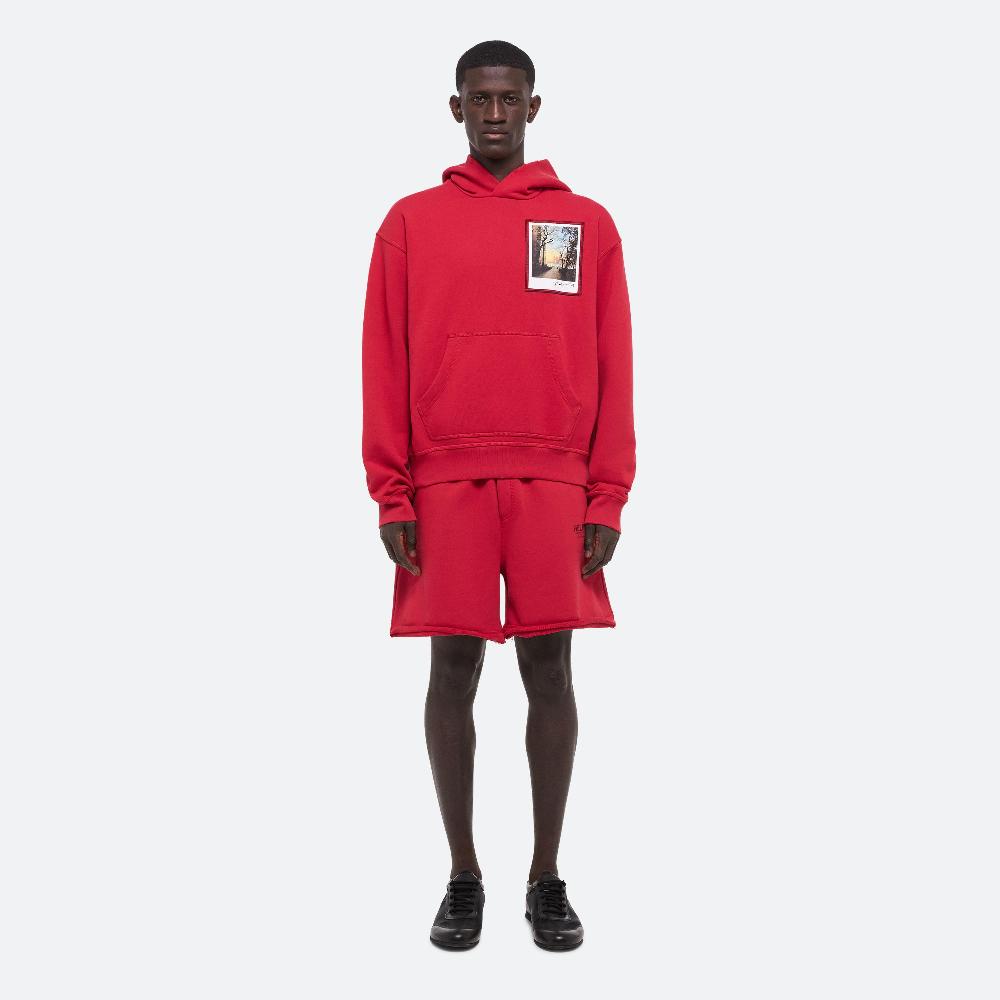 Helmut Lang Postcard Hoodie: River Bordeaux