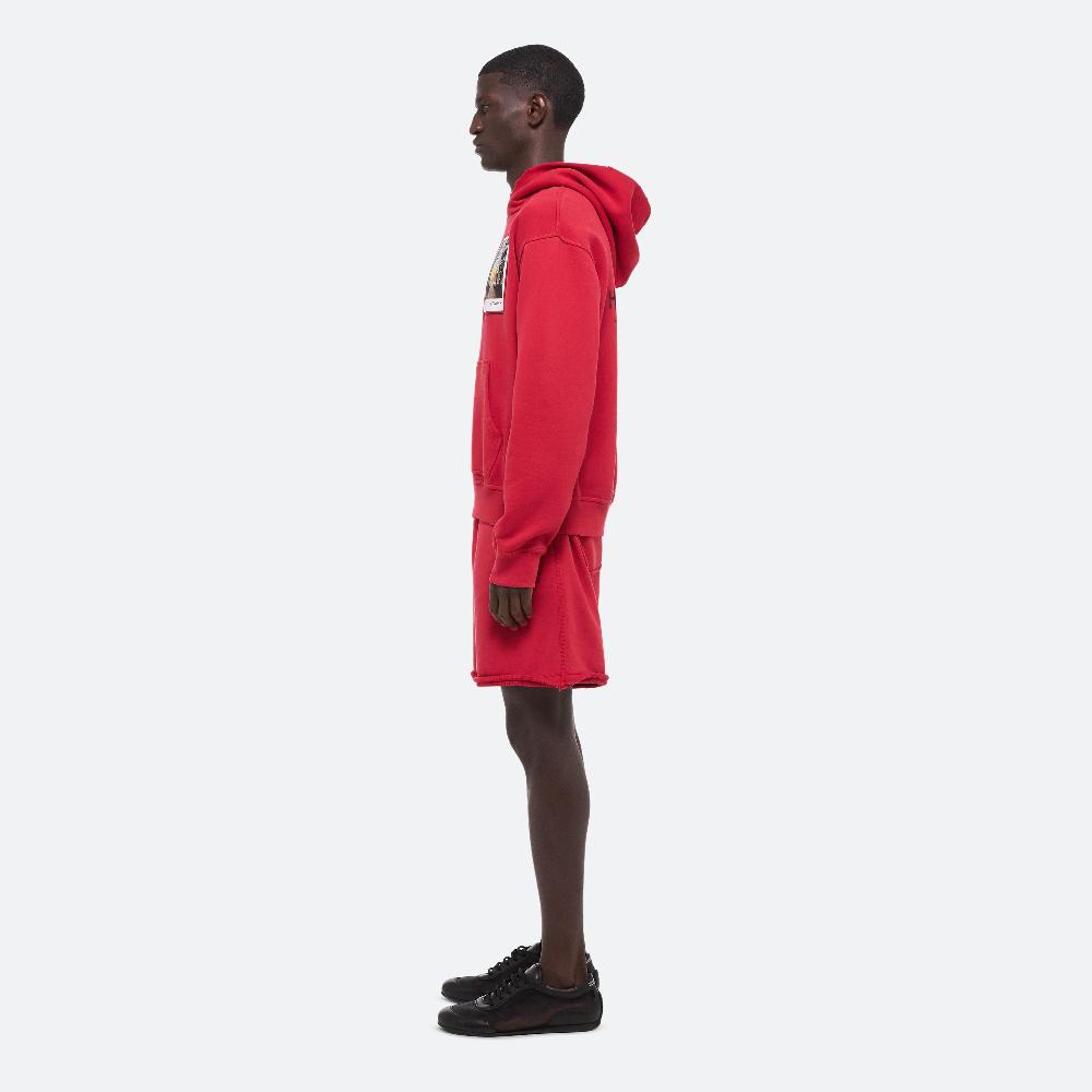 Helmut Lang Postcard Hoodie: River Bordeaux