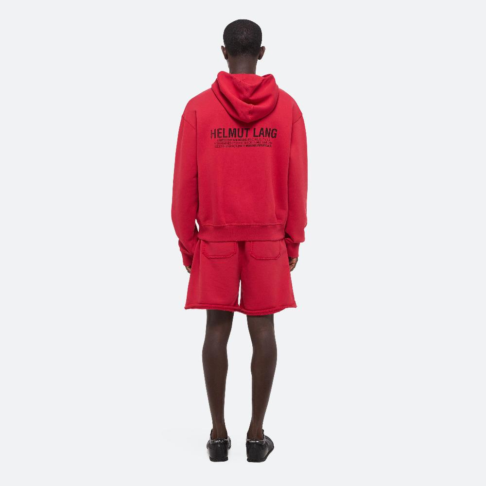 Helmut Lang Postcard Hoodie: River Bordeaux