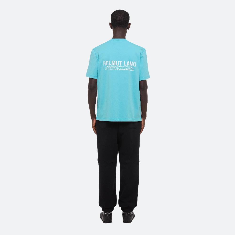 Helmut Lang Postcard Tee: Brooklyn Teal