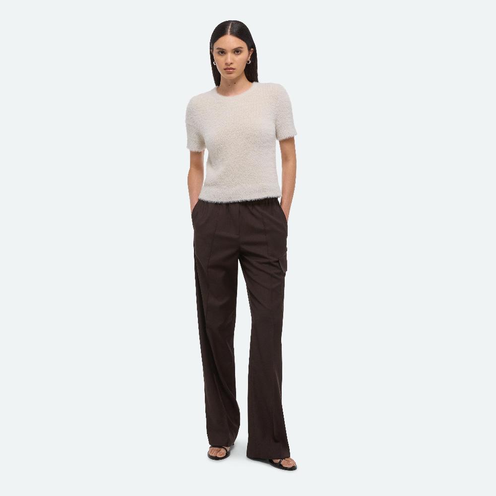 helmut lang Relaxed Cargo Trousers dark chocolate
