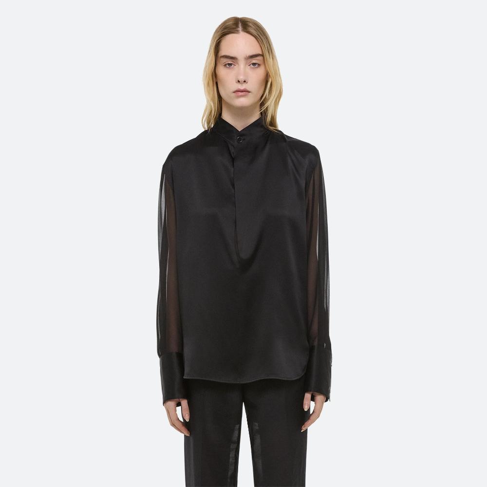 Helmut Lang Relaxed Cowl Shirt Black