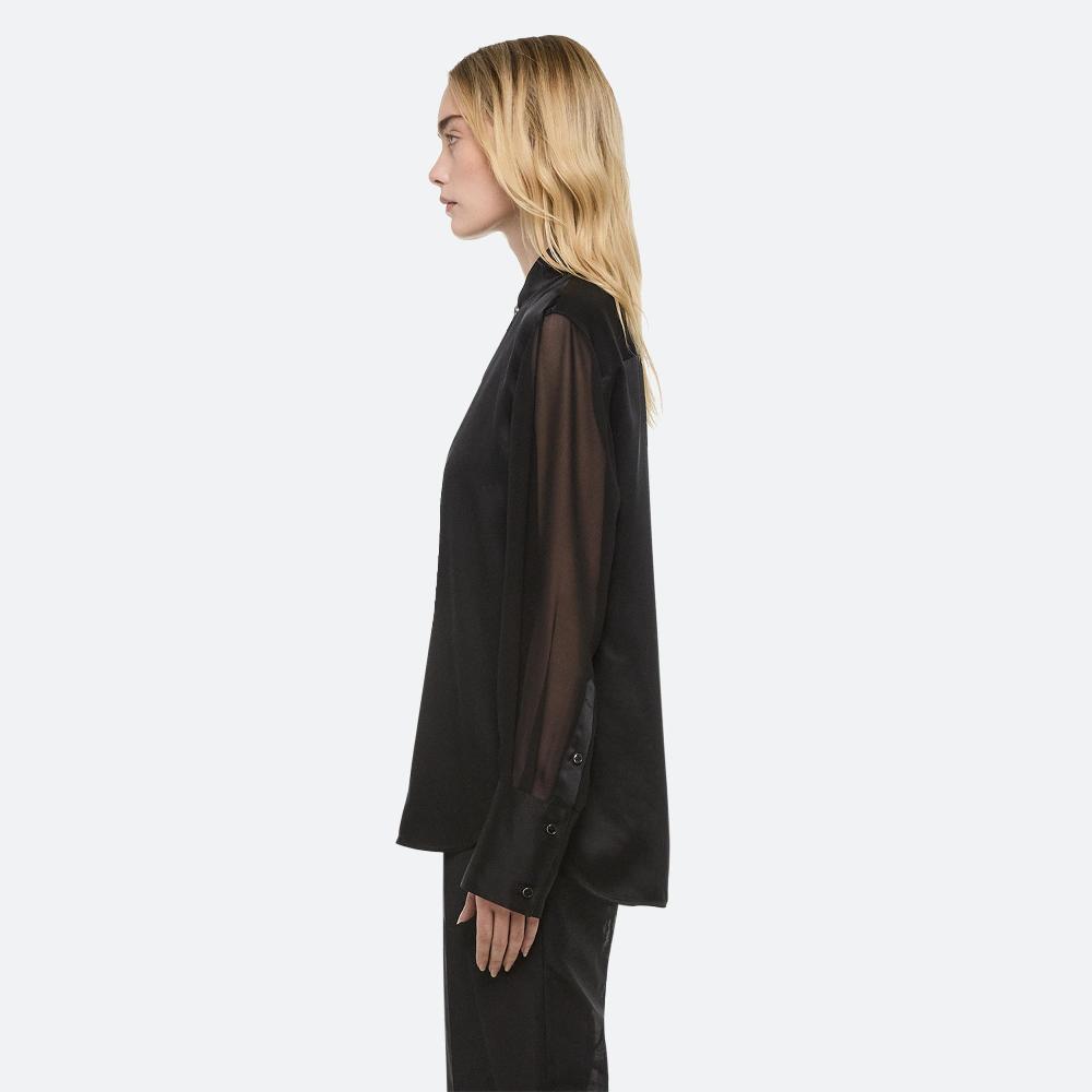 Helmut Lang Relaxed Cowl Shirt Black