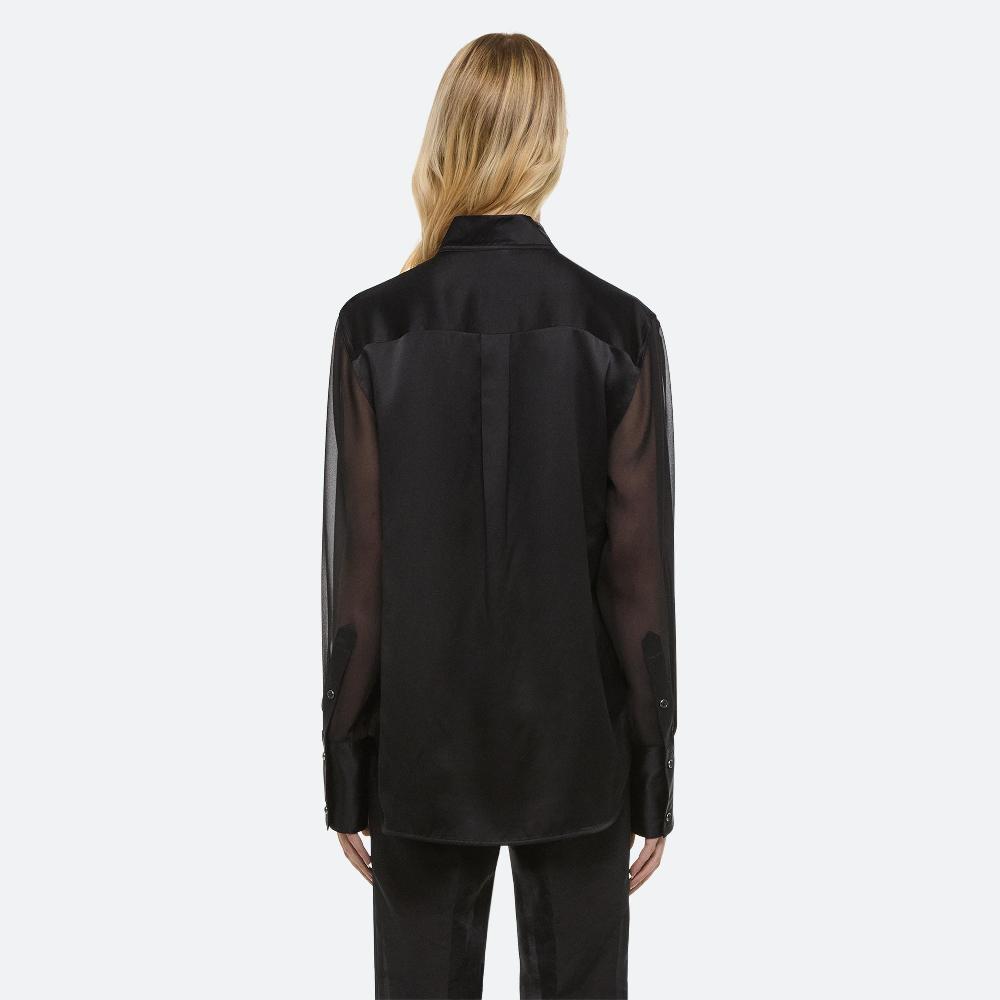Helmut Lang Relaxed Cowl Shirt Black