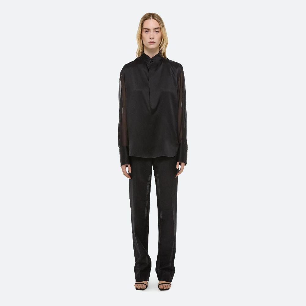 helmut lang Relaxed Cowl Shirt black