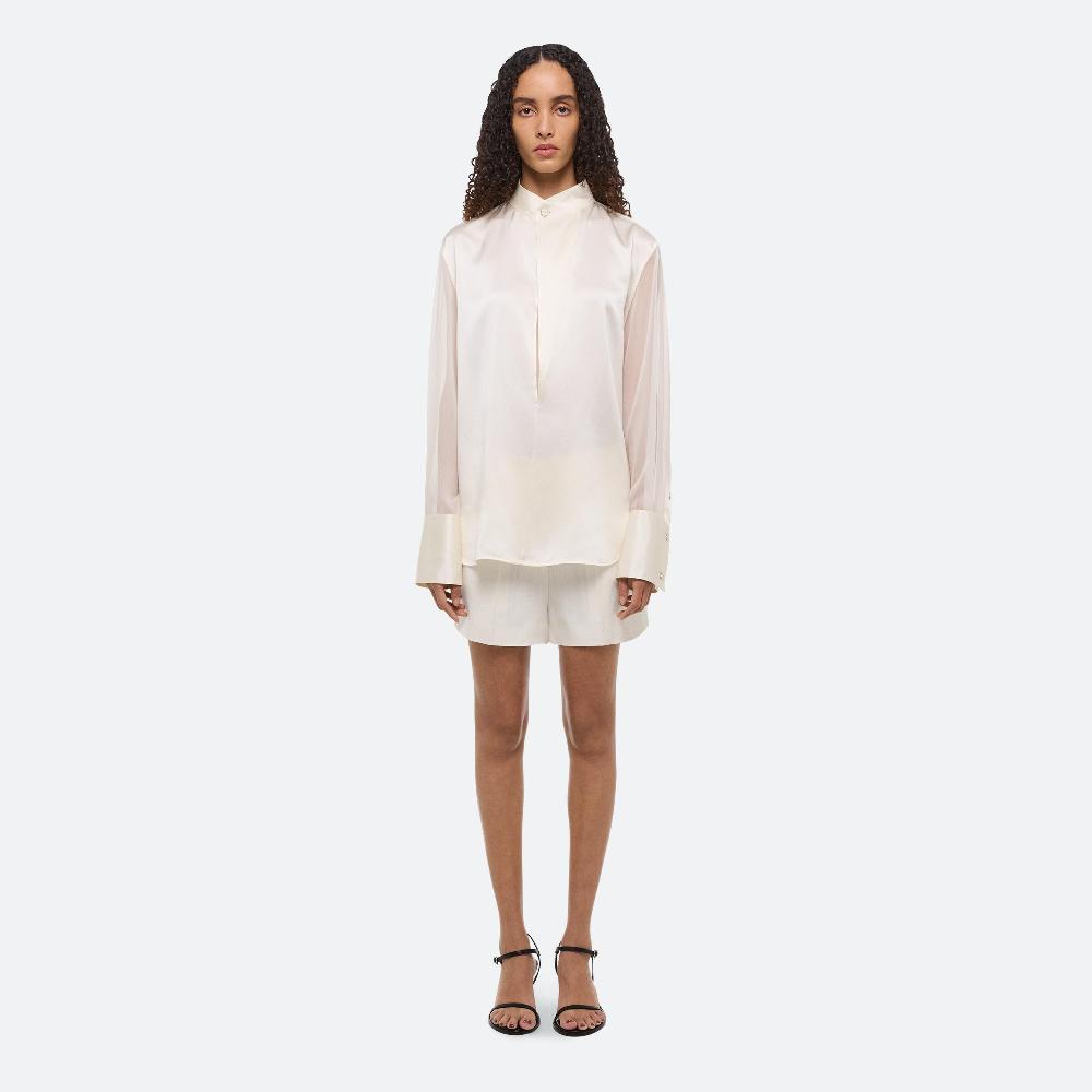helmut lang Relaxed Cowl Shirt ivory
