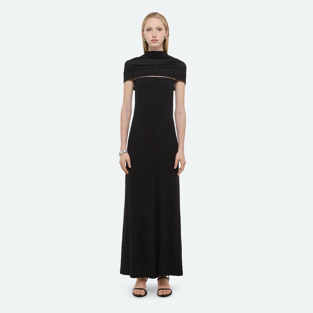 Helmut Lang Sash Maxi Dress Black