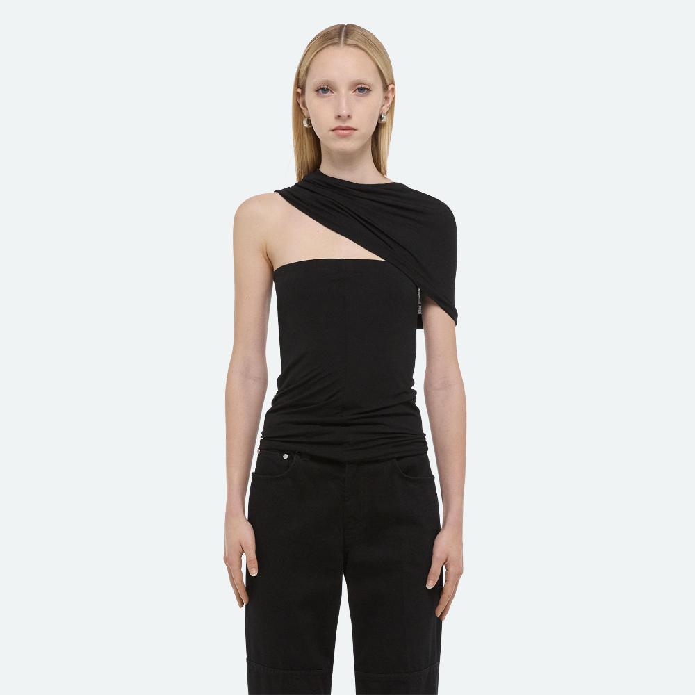 Helmut Lang Sash Top Black
