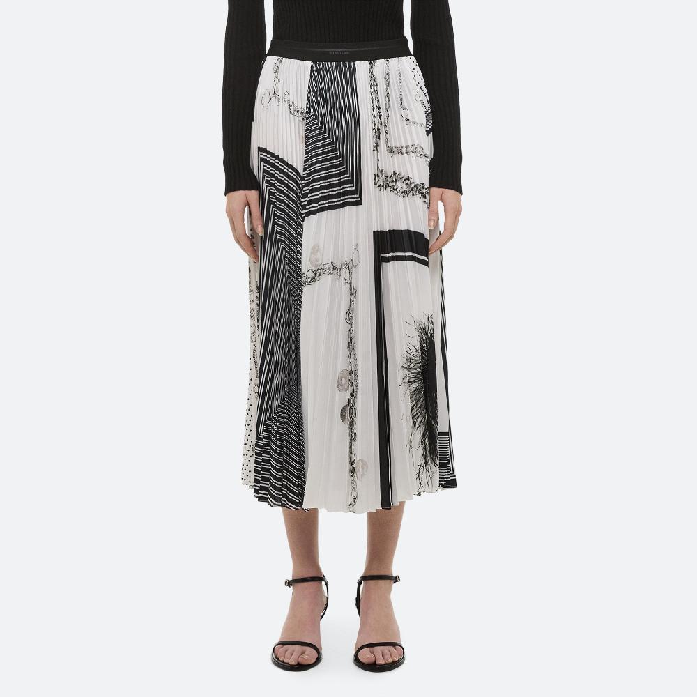 Helmut Lang Scarf Skirt Black/white