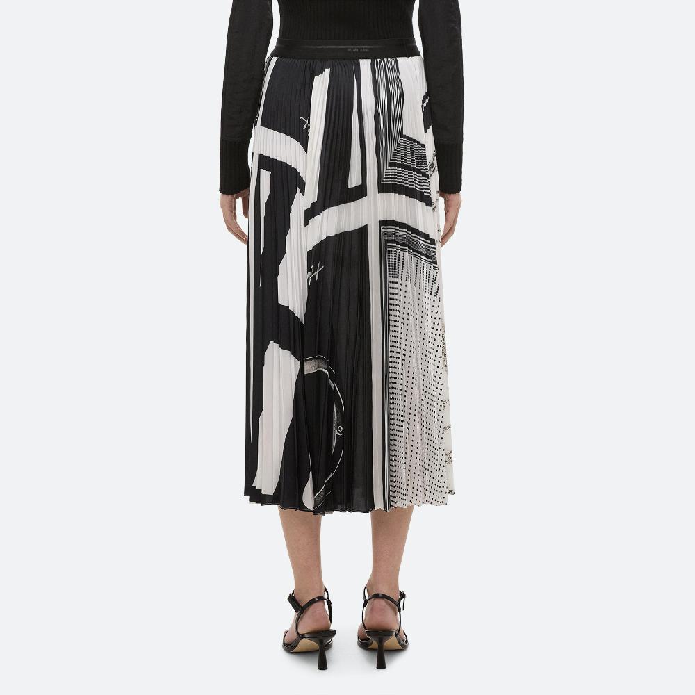 Helmut Lang Scarf Skirt Black/white