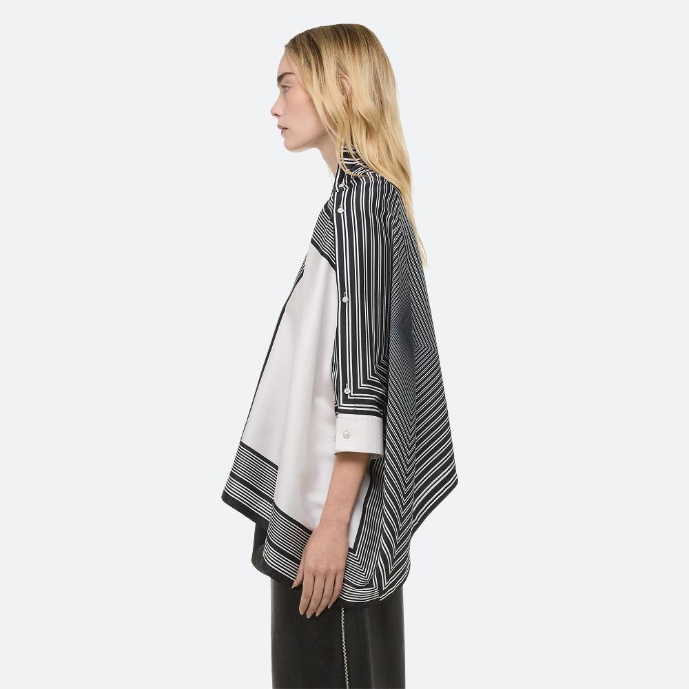 Helmut Lang Scarf Top Black/white