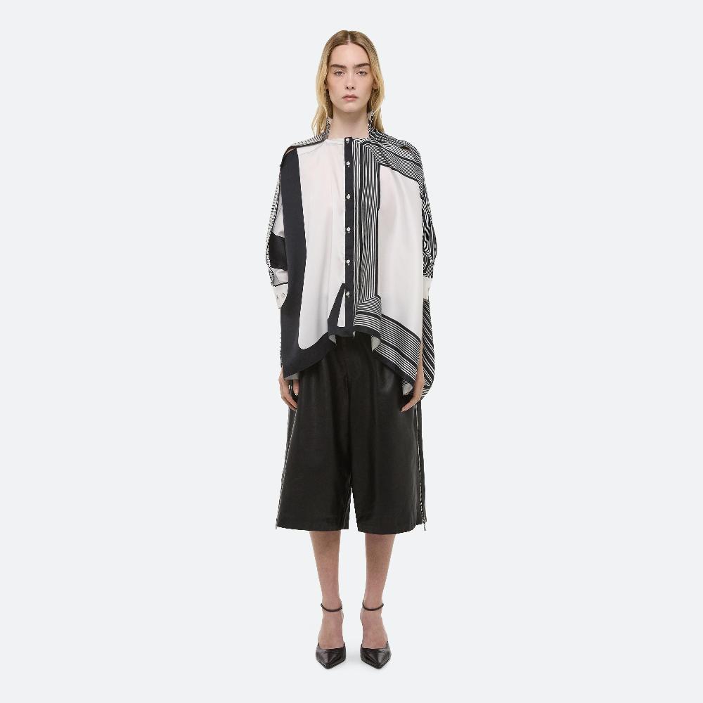 helmut lang Scarf Top black/white