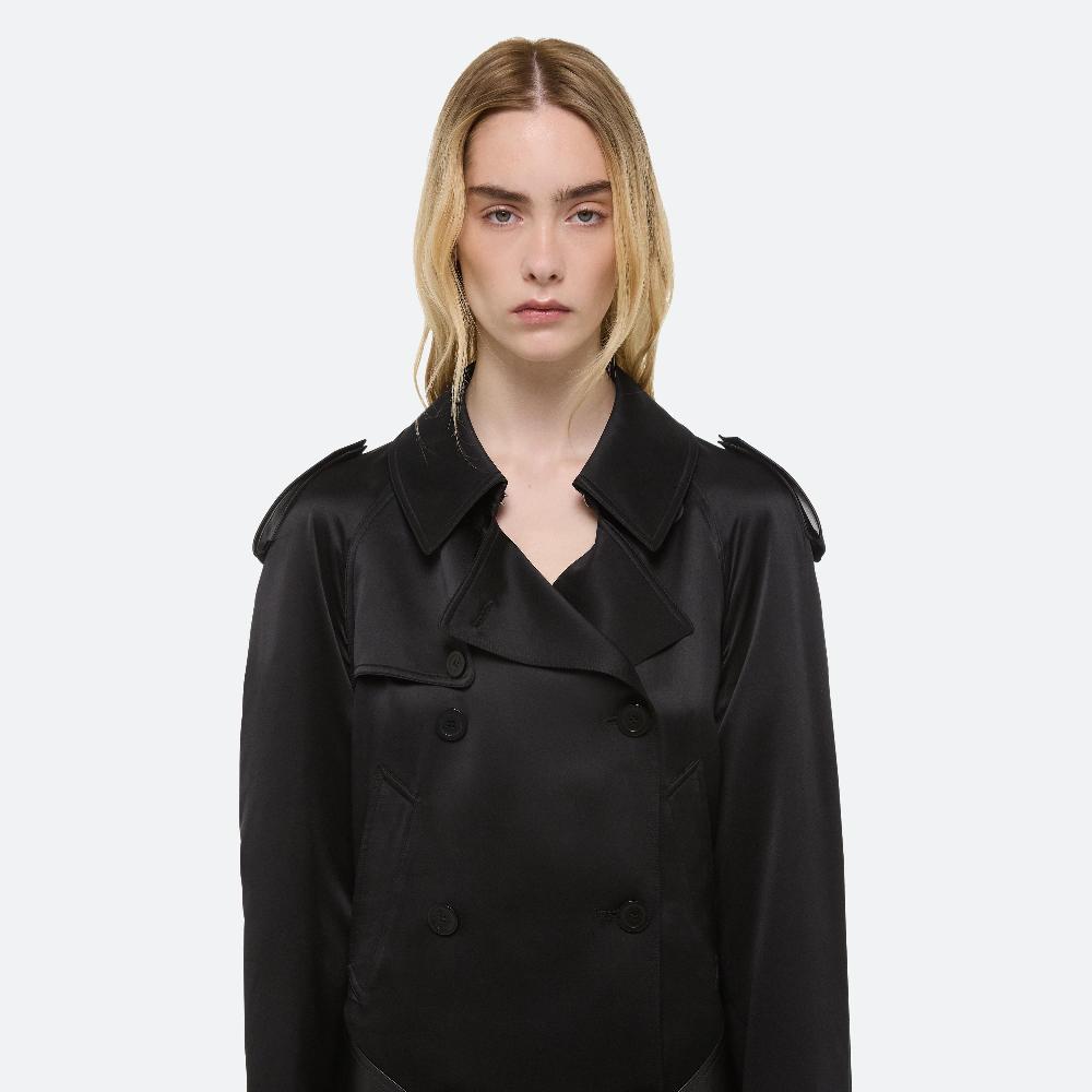 Helmut Lang Scarf Trench Black