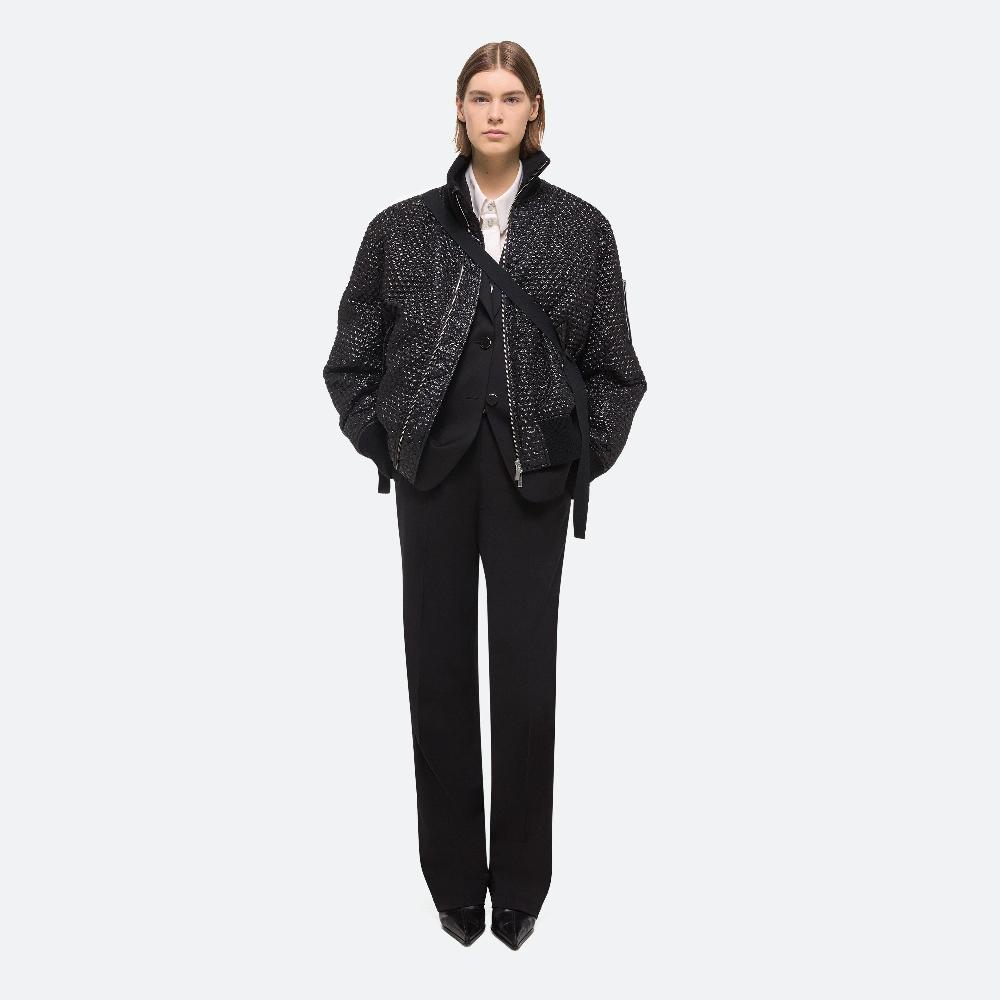 Helmut Lang Seatbelt Bomber Black
