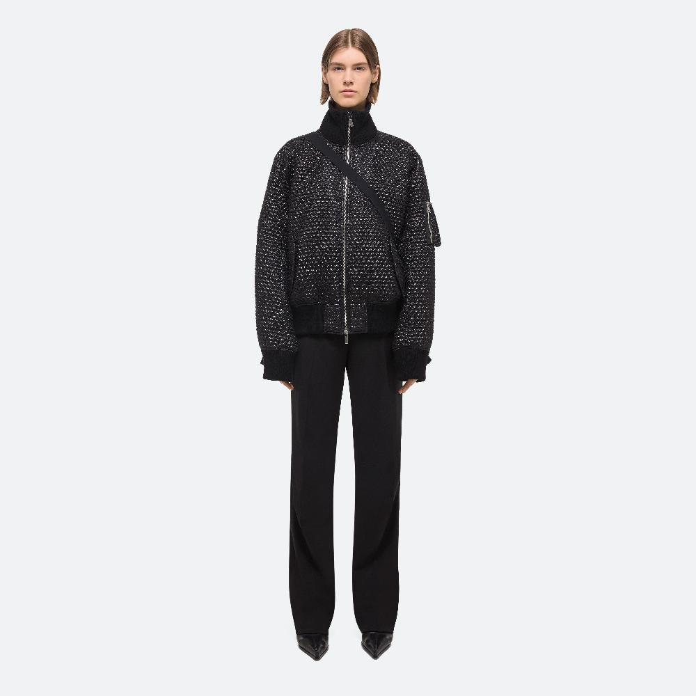 Helmut Lang Seatbelt Bomber Black