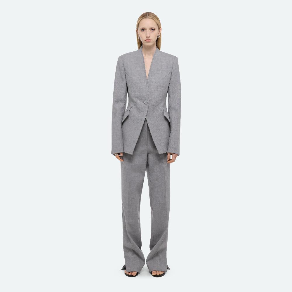 Helmut Lang Shawl Apex Blazer Lt Grey Melange