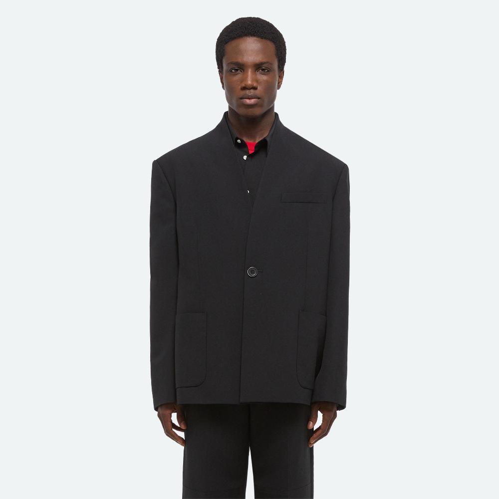 Helmut Lang Shawl Driver Blazer Black