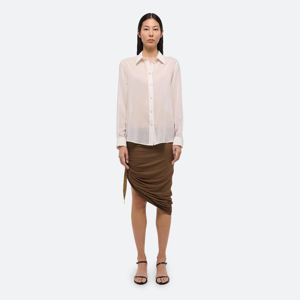 Helmut Lang Sheer Classic Shirt Ivory
