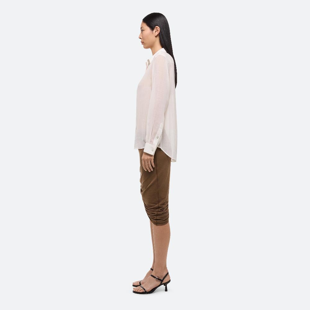 Helmut Lang Sheer Classic Shirt Ivory