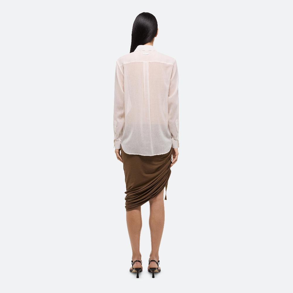 Helmut Lang Sheer Classic Shirt Ivory