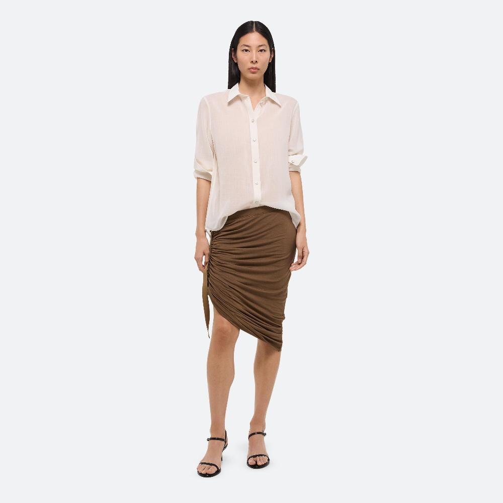 helmut lang Sheer Classic Shirt ivory