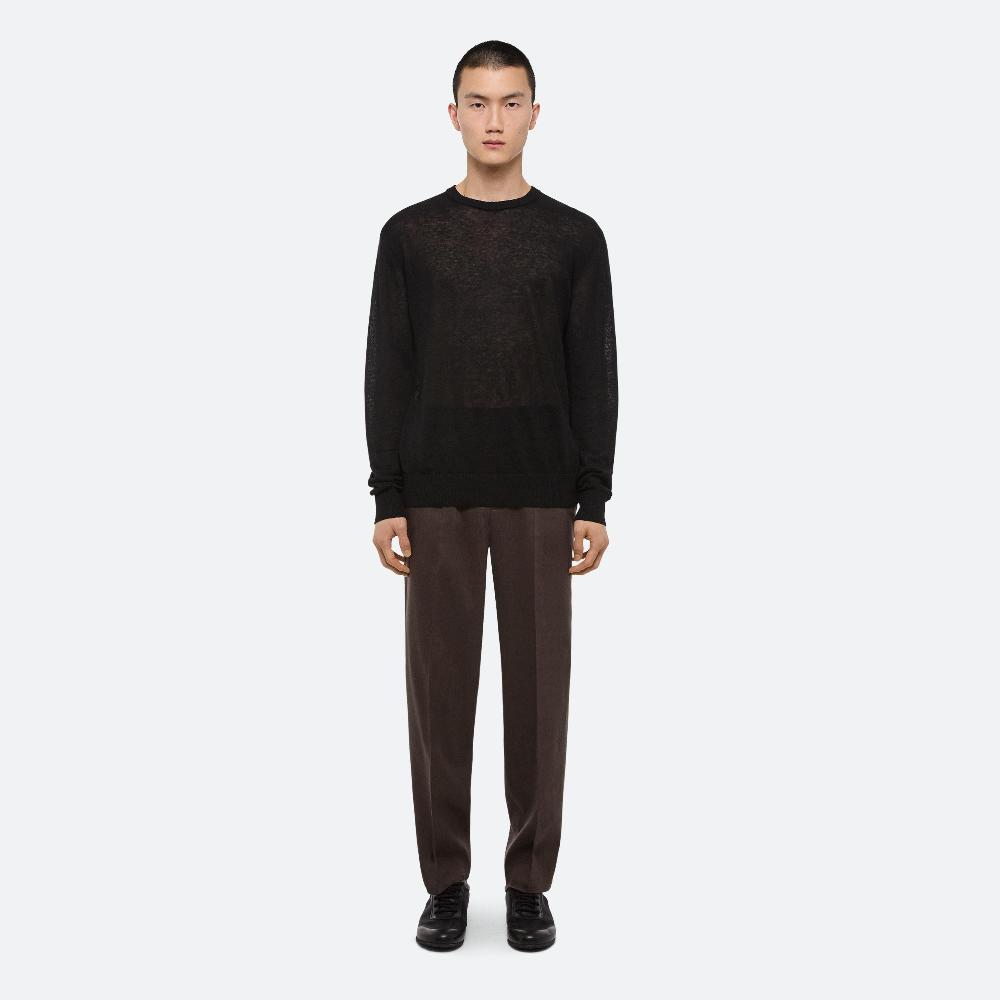 helmut lang Sheer Logo Sweater black