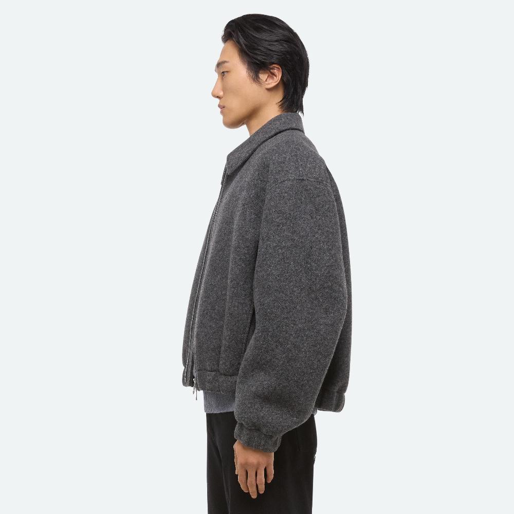 Helmut Lang Shell Bomber Grey Melange/black