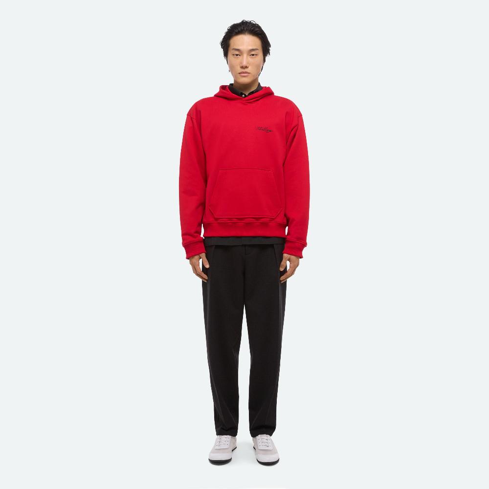 Helmut Lang Sketch Hoodie Deep Red