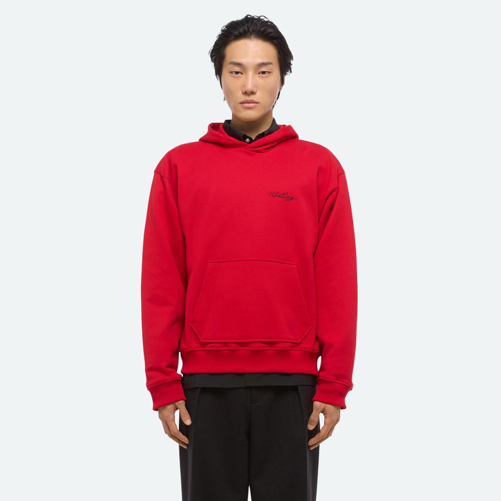 Helmut Lang Sketch Hoodie Deep Red