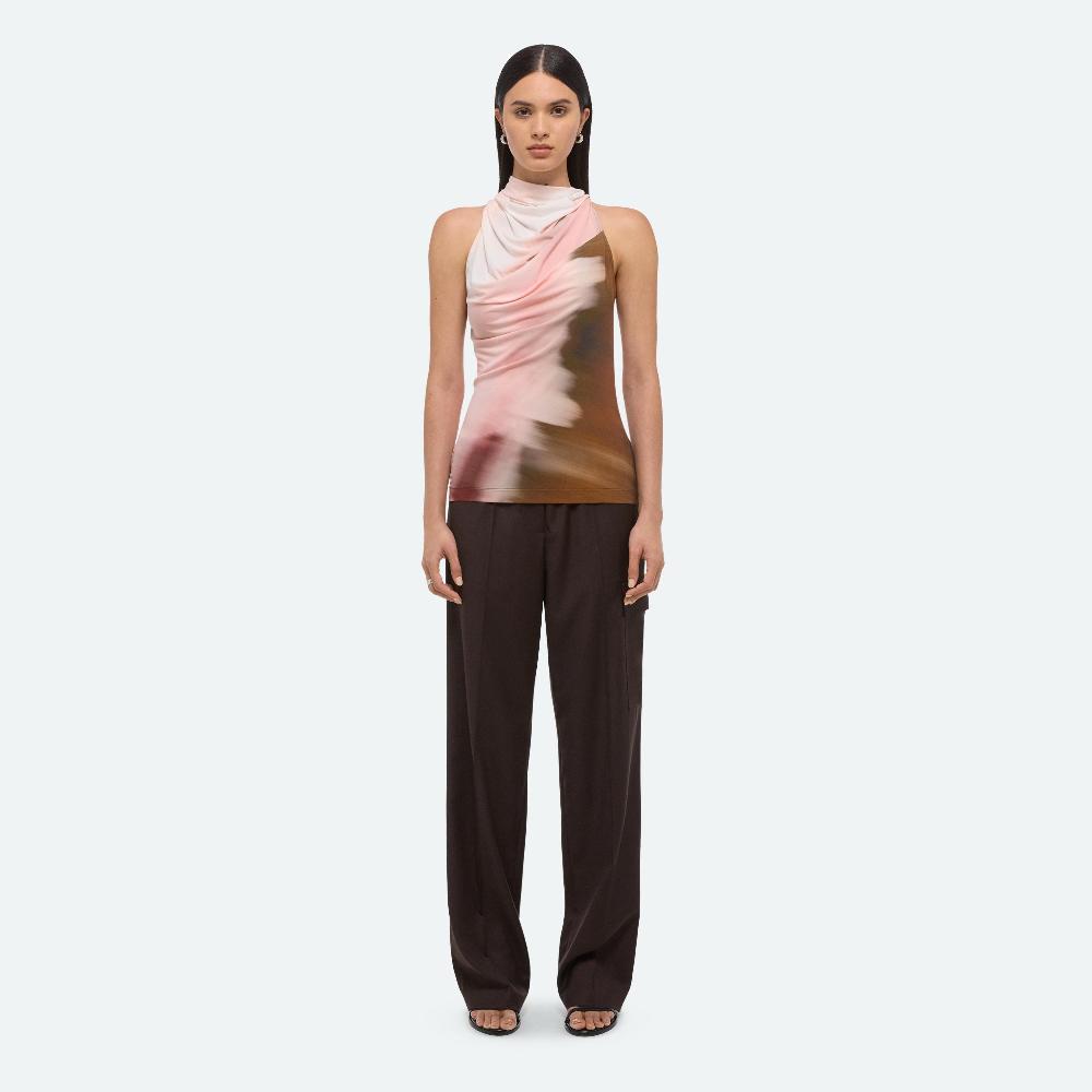 Helmut Lang Sleeveless Wind Top Pink Multi