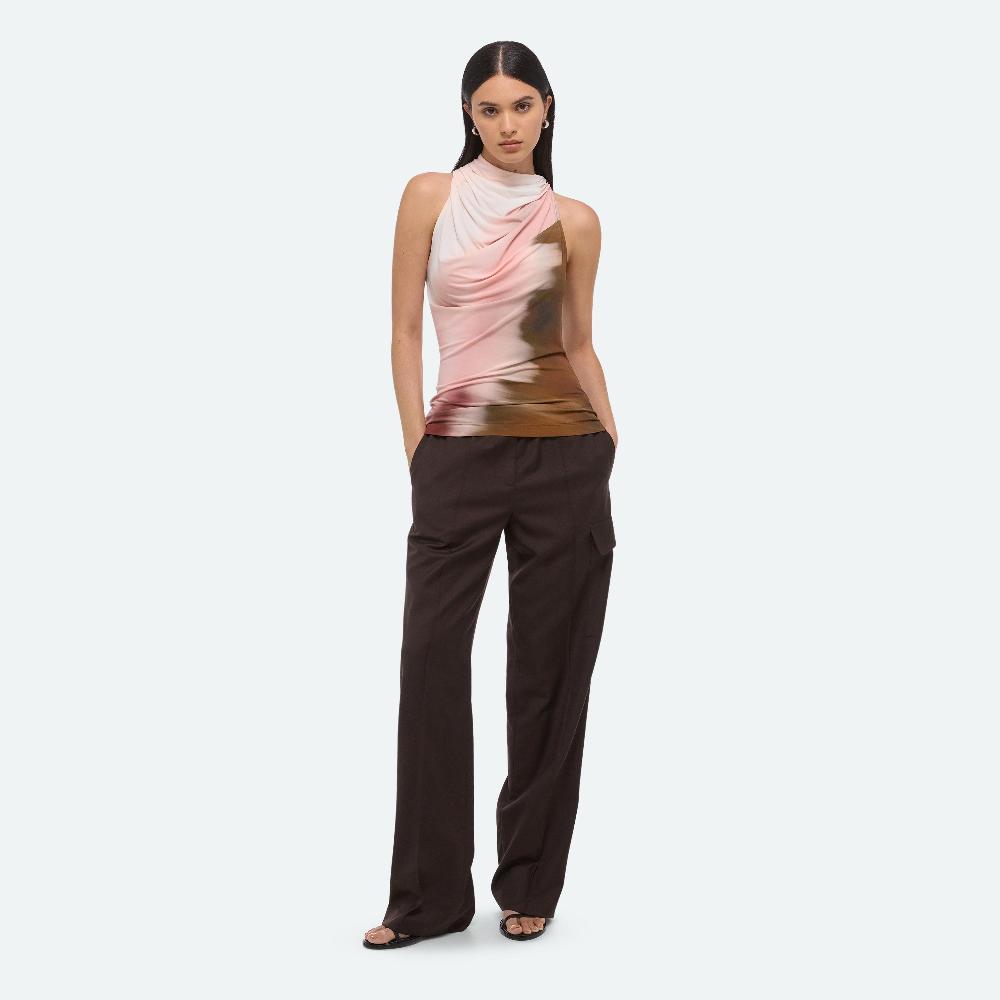 helmut lang Sleeveless Wind Top pink multi