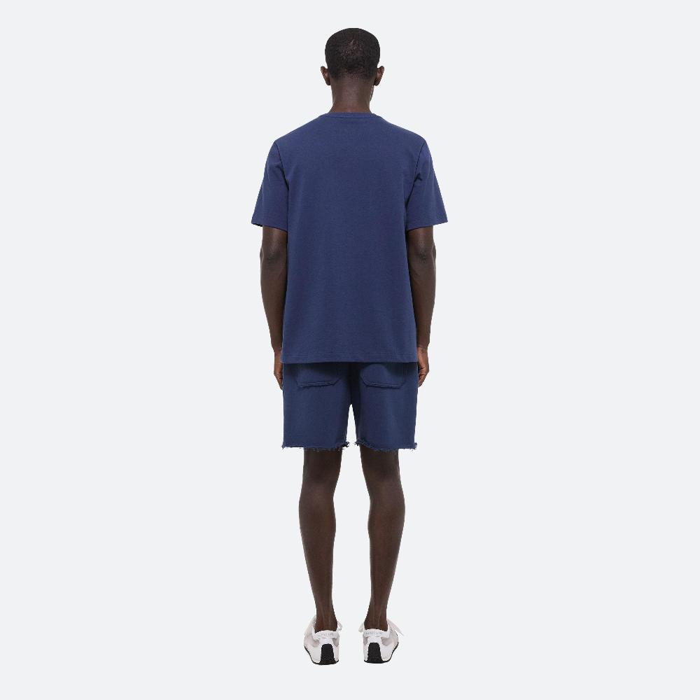 Helmut Lang Stamped Logo Tee Indigo