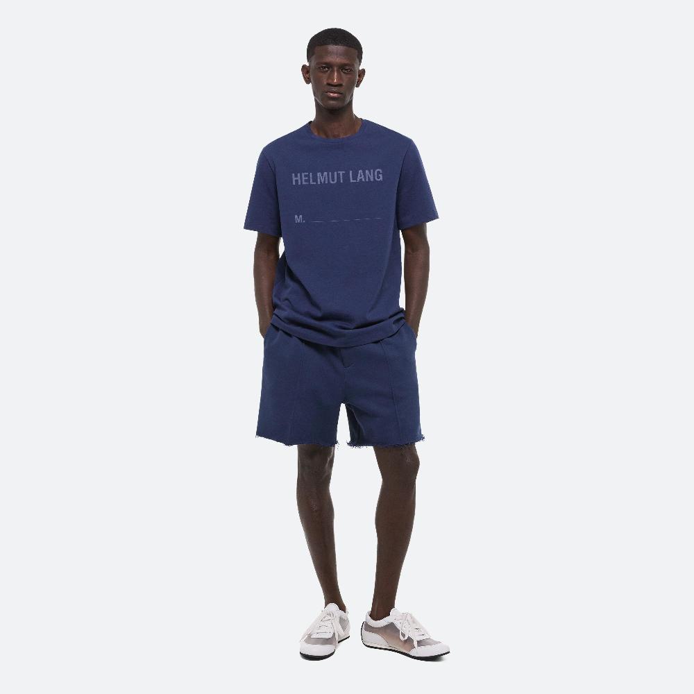 helmut lang Stamped Logo Tee indigo