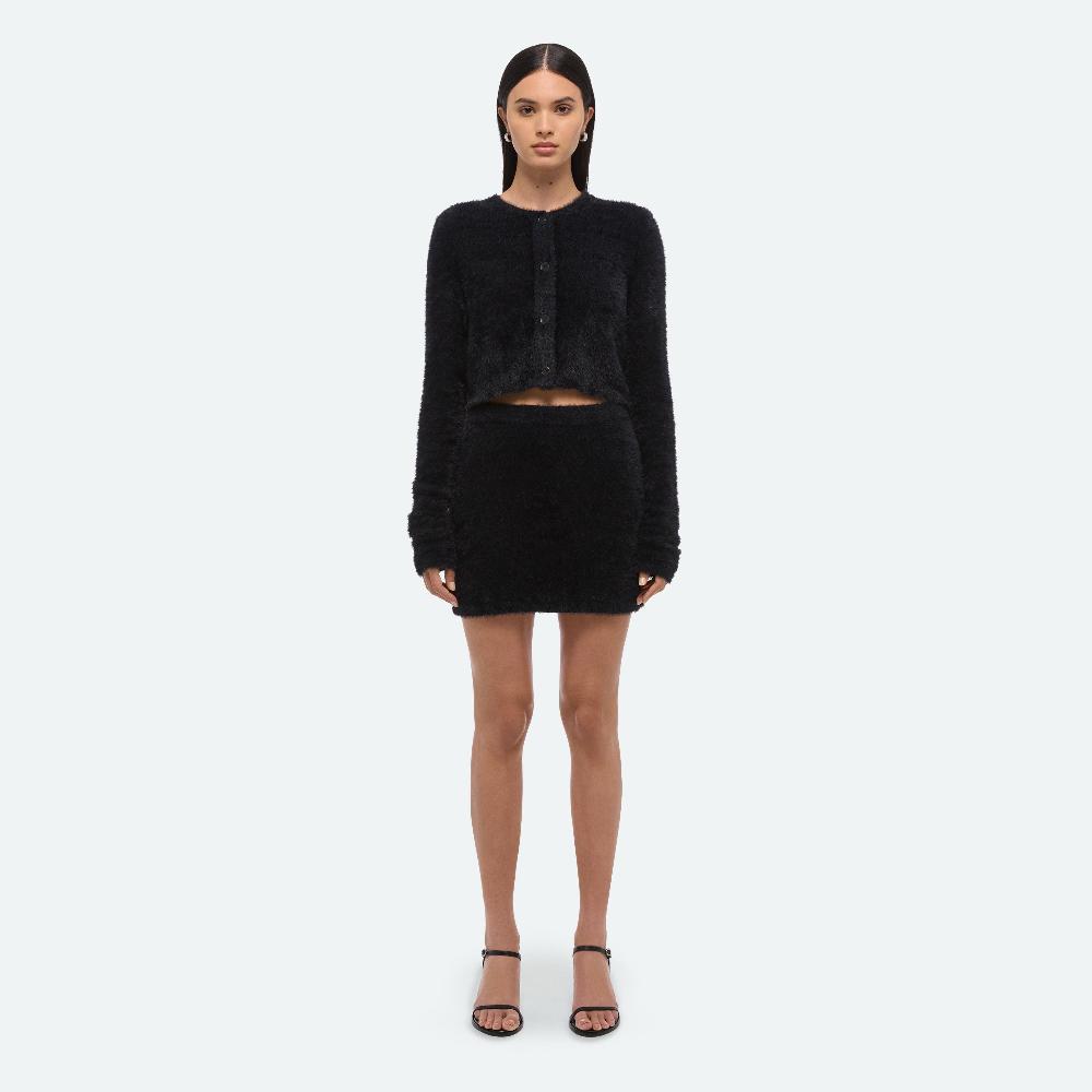Helmut Lang Sweater Mini Skirt Black