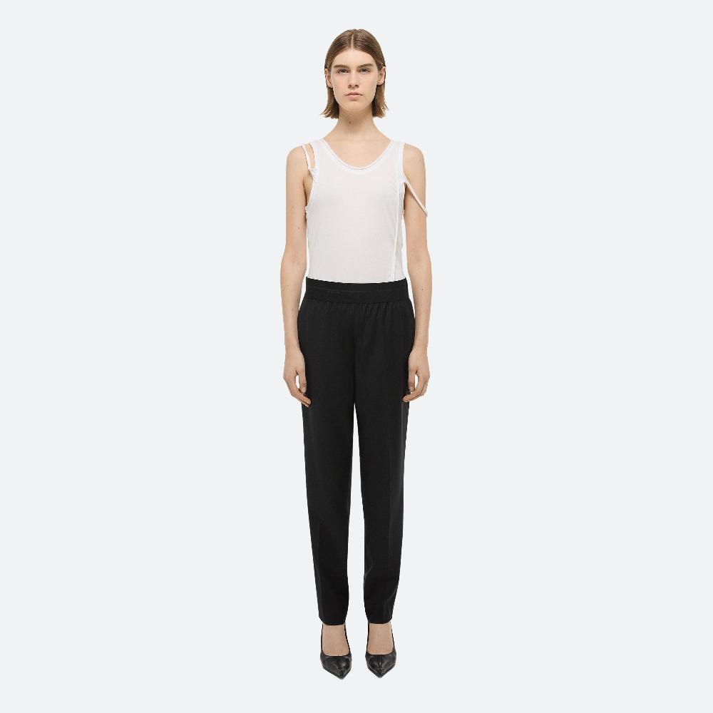Helmut Lang Tapered Wool Trousers Black