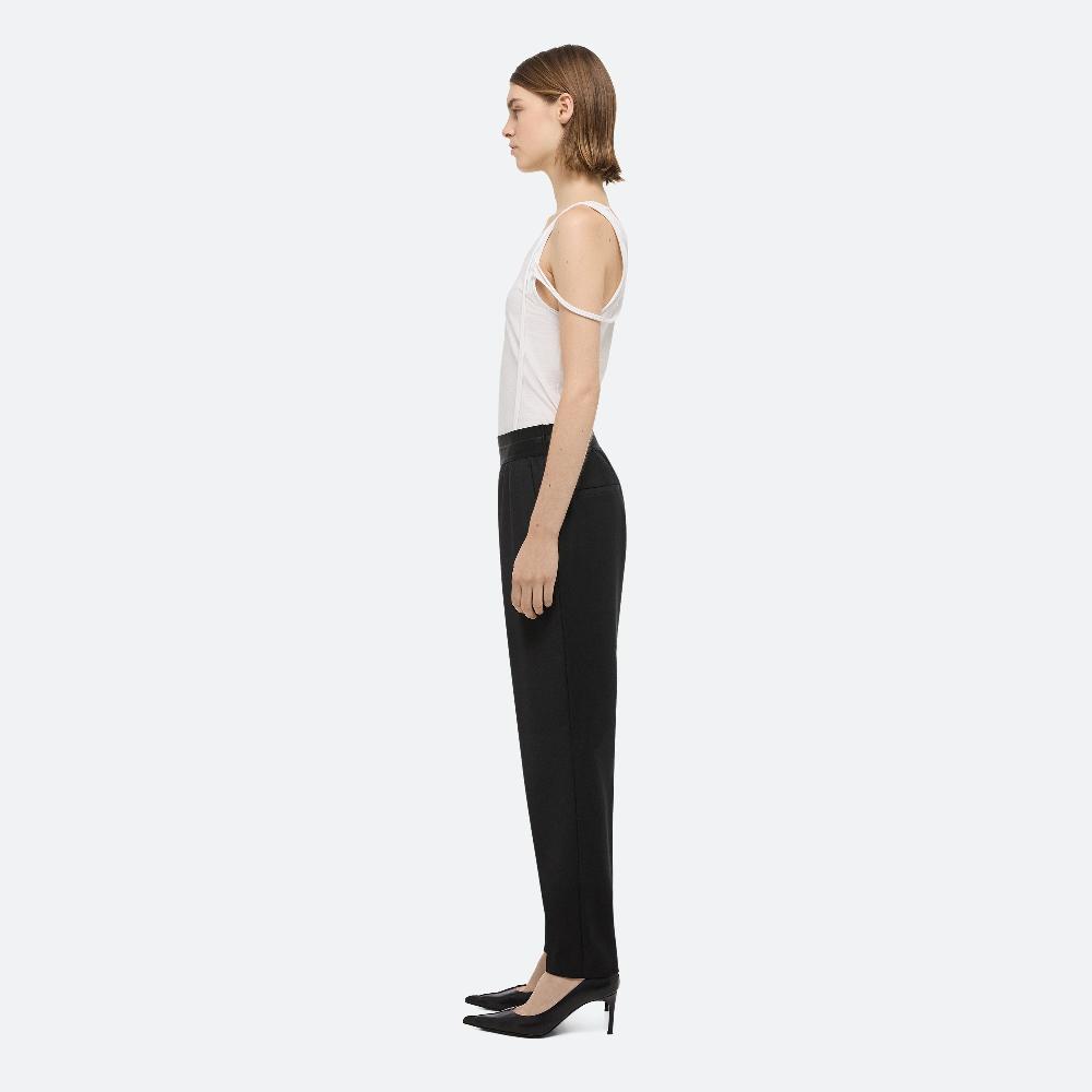 Helmut Lang Tapered Wool Trousers Black