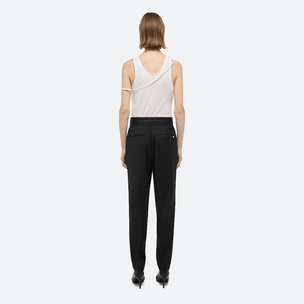 Helmut Lang Tapered Wool Trousers Black