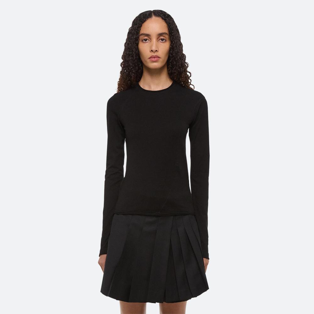 Helmut Lang Twisted Long-Sleeved Tee Black