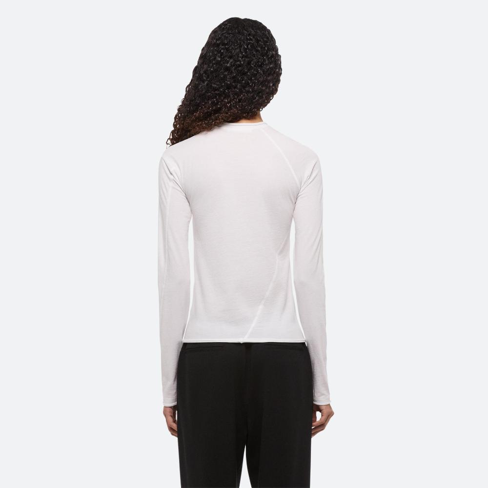 Helmut Lang Twisted Long-Sleeved Tee Optic White