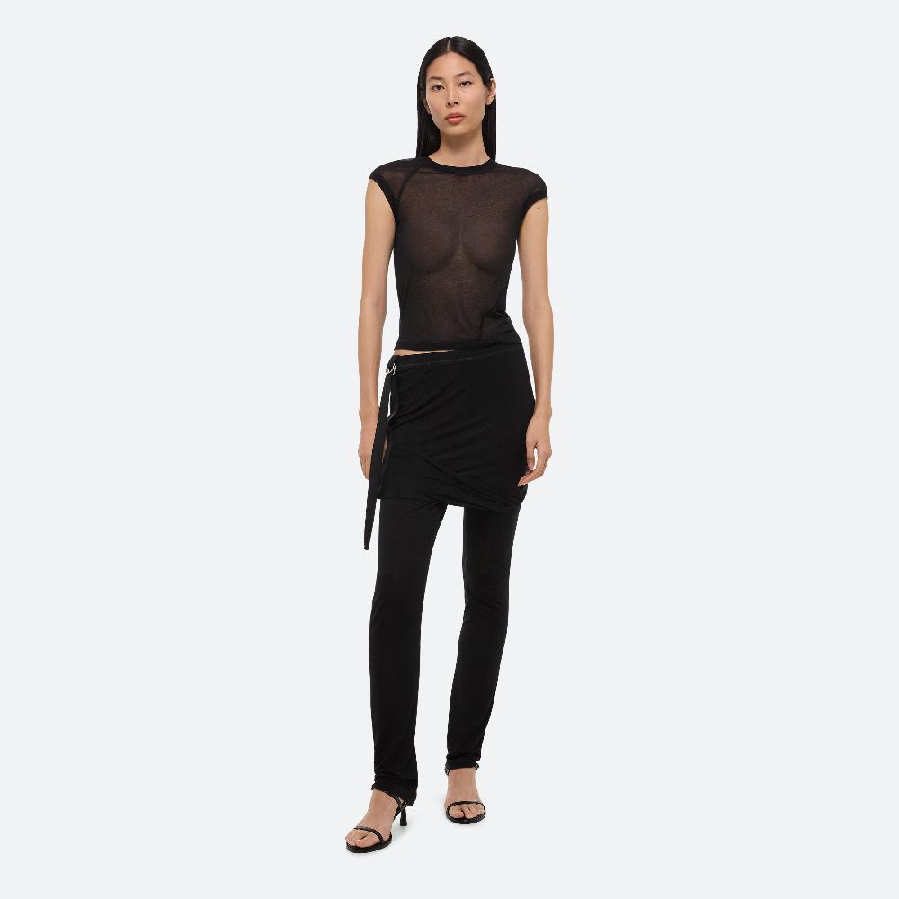 helmut lang Twisted Sheer Tee black