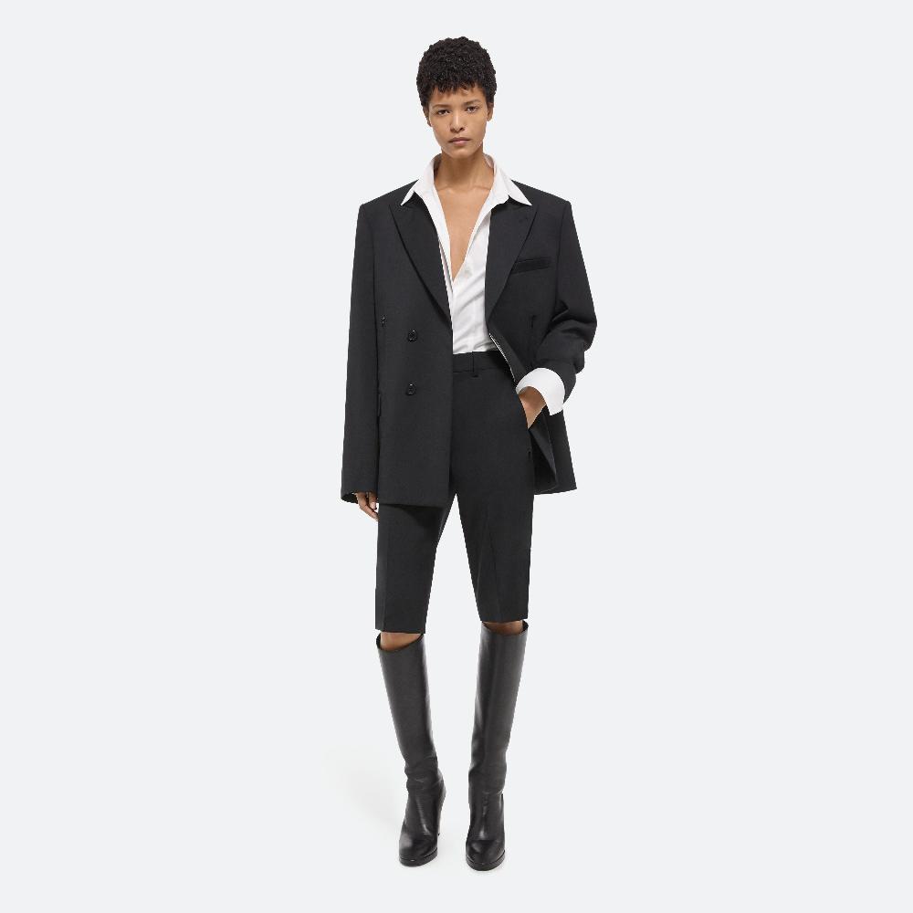 Helmut Lang Virgin Wool Car Blazer Black