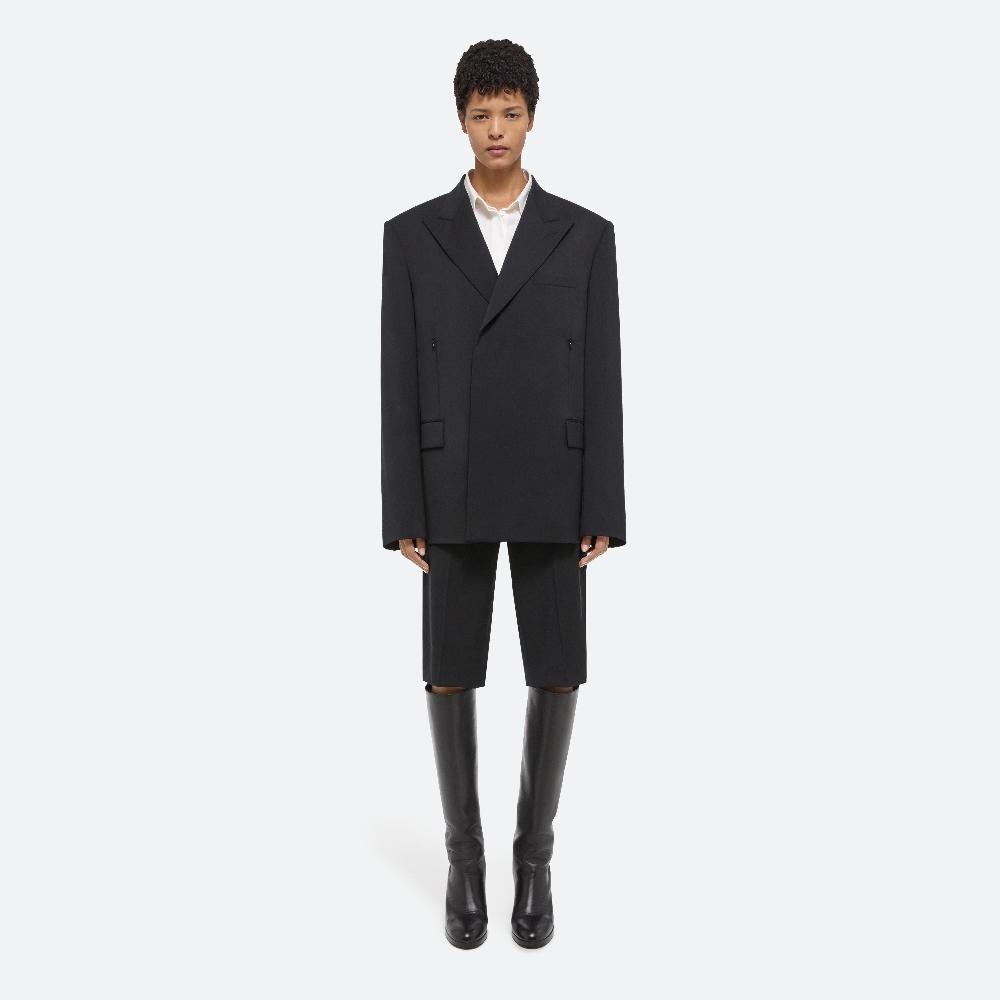Helmut Lang Virgin Wool Car Blazer Black