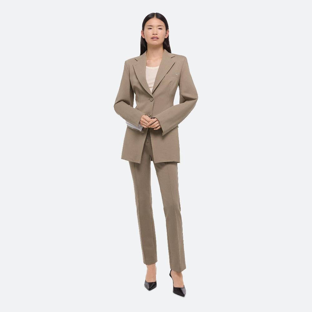helmut lang Waisted Blazer taupe